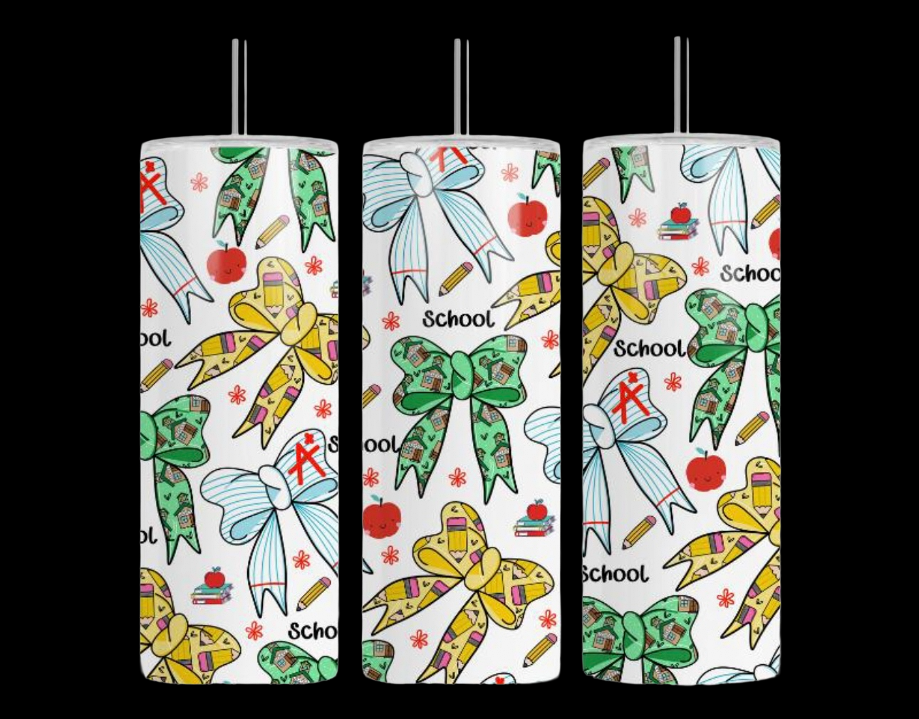 Teacher/Nurse Bow Cup 20oz