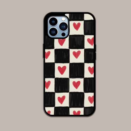 Checkered Heart Case