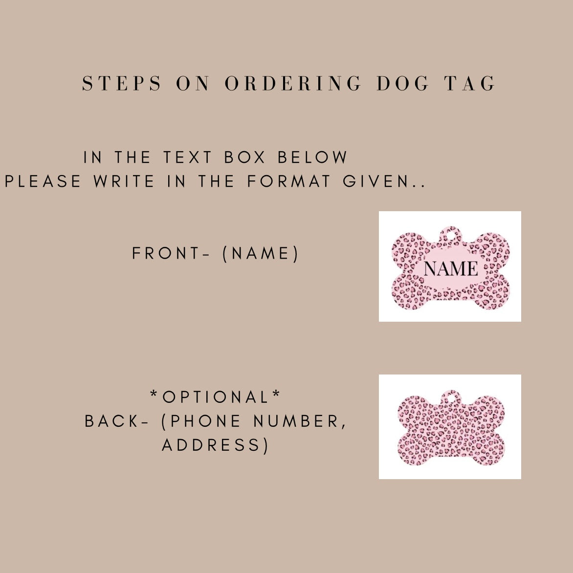 Customized Dog Tag