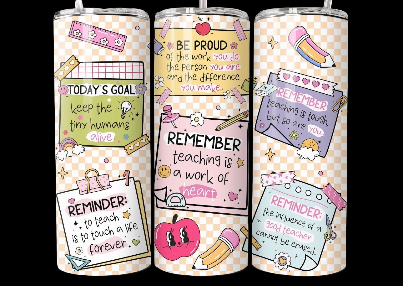 Teacher Affirmation Cup 20oz