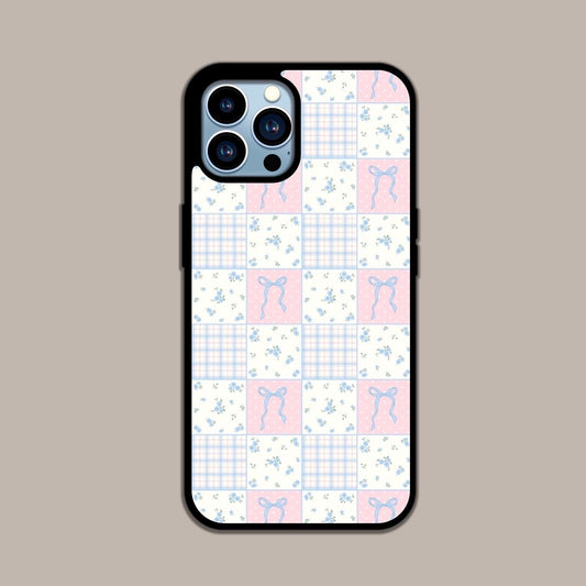 Coquette Pink & Blue Bow Case